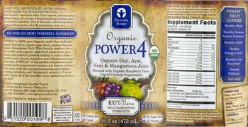 Genesis Today Organic Power4 - liquid supplement