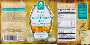 Genesis Today Organic Sea Buckthorn 100 - liquid supplement