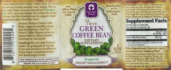 Genesis Today Pure Green Coffee Bean - supplement