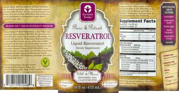 Genesis Today Resveratrol - supplement