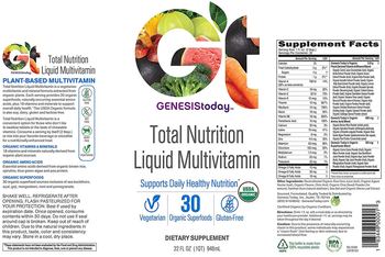 Genesis Today Total Nutrition Liquid Multivitamin - supplement
