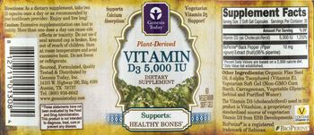 Genesis Today Vitamin D3 5,000 IU - supplement