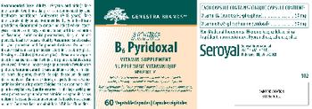 Genestra Brands Active B6 Pyridoxal - vitamin supplement