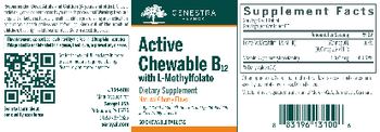 Genestra Brands Active Chewable B12 with L-Methylfolate Natural Cherry Flavor - supplement