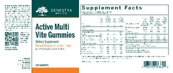 Genestra Brands Active Multi Vite Gummies Natural Raspberry-Lemon Flavor - supplement