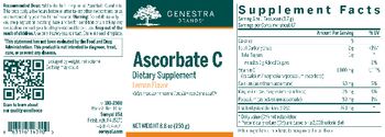 Genestra Brands Ascorbate C Lemon Flavor - vitaminmineral supplement