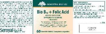 Genestra Brands Bio B12 + Folic Acid - vitamin supplement