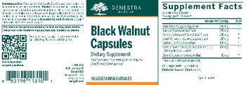 Genestra Brands Black Walnut Capsules - supplement