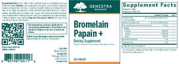 Genestra Brands Bromelain Papain + - supplement