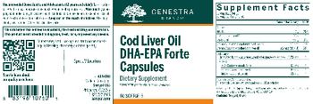 Genestra Brands Cod Liver Oil DHA/EPA Forte Capsules - essential fatty acid supplement