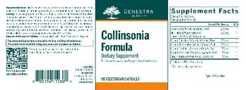 Genestra Brands Collinsonia Formula - supplement