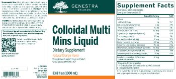 Genestra Brands Colloidal Multi Mins Liquid Natural Orange Flavor - supplement