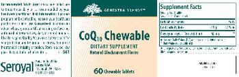 Genestra Brands CoQ10 Chewable Natural Blackcurrant Flavor - supplement