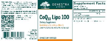 Genestra Brands CoQ10 Lipo 100 - supplement