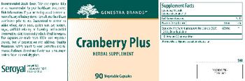 Genestra Brands Cranberry Plus - herbal supplement