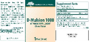 Genestra Brands D-Mulsion 1000 Citrus Flavor - vitamin supplement