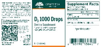 Genestra Brands D3 1000 Drops - supplement