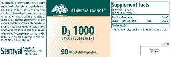 Genestra Brands D3 1000 - vitamin supplement
