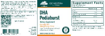 Genestra Brands DHA Pediaburst Natural Orange Flavor - chewable dhsupplement
