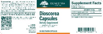 Genestra Brands Dioscorea Capsules - supplement