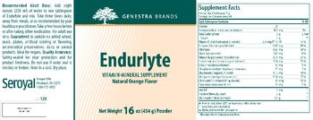 Genestra Brands Endurlyte Natural Orange Flavor - vitaminmineral supplement