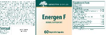 Genestra Brands Energen F - herbal supplement