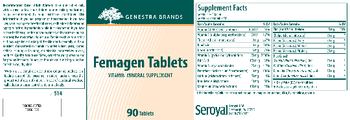 Genestra Brands Femagen Tablets - vitaminmineral supplement