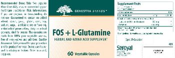 Genestra Brands FOS + L-Glutamine - herbal and amino acid supplement