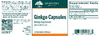 Genestra Brands Ginkgo Capsules - supplement