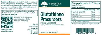 Genestra Brands Glutathione Precursors - supplement