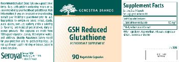 Genestra Brands GSH Reduced Glutathione - antioxidant supplement