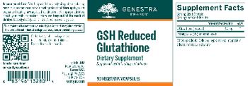 Genestra Brands GSH Reduced Glutathione - supplement