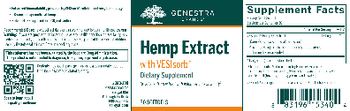 Genestra Brands Hemp Extract with VESIsorb - supplement