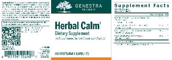 Genestra Brands Herbal Calm - supplement