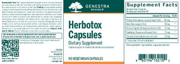 Genestra Brands Herbotox Capsules - herbal supplement