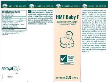 Genestra Brands HMF Baby F - probiotic supplement for formula fed babies