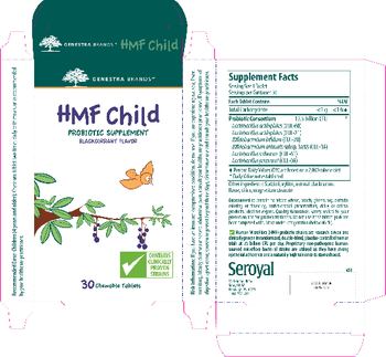 Genestra Brands HMF Child Blackcurrant Flavor - probiotic supplement