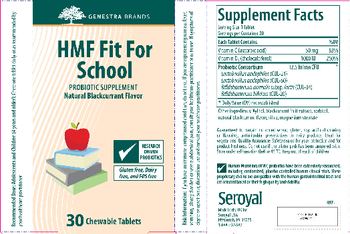 Genestra Brands HMF Fit For School Natural Blackcurrant Flavor - probiotic supplement