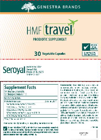 Genestra Brands HMF Travel - probiotic supplement