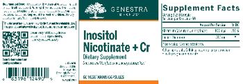 Genestra Brands Inositol Nicotinate + Cr - supplement