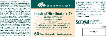 Genestra Brands Inositol Nicotinate + Cr - mineral supplement