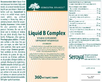 Genestra Brands Liquid B Complex - vitamin supplement