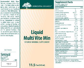 Genestra Brands Liquid Multi Vite Min - vitaminmineral supplement
