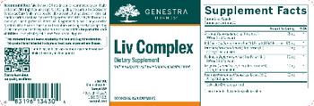 Genestra Brands Liv Complex - herbal supplement