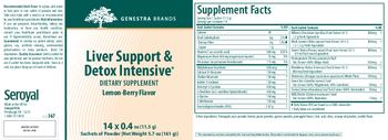Genestra Brands Liver Support & Detox Intensive Lemon-Berry Flavor - supplement
