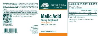 Genestra Brands Malic Acid - supplement