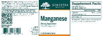 Genestra Brands Manganese - supplement