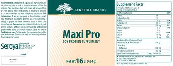Genestra Brands Maxi Pro - soy protein supplement