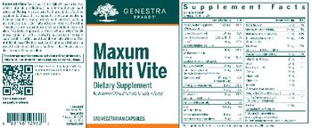 Genestra Brands Maxum Multi Vite - supplement