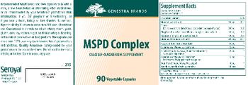 Genestra Brands MSPD Complex - calciummagnesium supplement